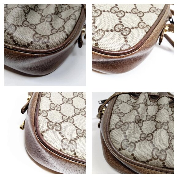 Authentic Gucci Vintage Brown PVC Crossbody bag mon518-111325 - Picture 9 of 16